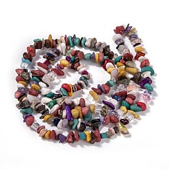 Natural & Synthetic Gemstone Chips Beads Strands&nbsp;G-L154-21