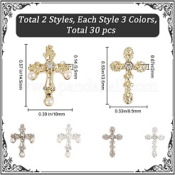 Alloy Rhinestone Cabochons&nbsp;MRMJ-CP0001-29A