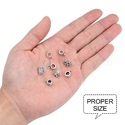 Tibetan Style Alloy Tube Bails&nbsp;PALLOY-YW0001-12-LF
