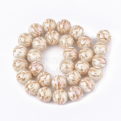 Electroplate Glass Beads Strands&nbsp;EGLA-S177-09B-M