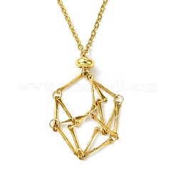 Crystal Cage Holder Necklace&nbsp;NJEW-JN04606-01