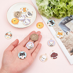 18Pcs 9 Style Alloy Enamel Pendants&nbsp;ENAM-SC0002-92