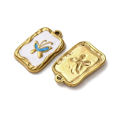 304 Stainless Steel Enamel Pendants&nbsp;STAS-P406-21G