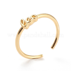 Constellation/Zodiac Sign Brass Cuff Rings&nbsp;RJEW-J074-05G-G