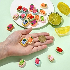 20Pcs Opaque Resin Imitation Fruit Decoden Cabochons&nbsp;RESI-YW0005-39