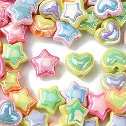 50Pcs 10 Styles Opaque Acrylic Beads&nbsp;OACR-CJ0001-88