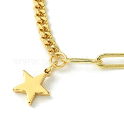 Golden Brass Charm Bracelets&nbsp;BJEW-JB10021-01