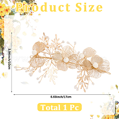 Alloy with Plastic Pearl Ornament Accessories&nbsp;FIND-WH20030-11B-G