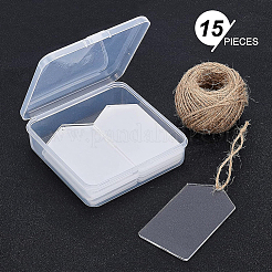 Transparent Acrylic Big Pendants&nbsp;TACR-BC0001-10