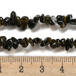 Natural Golden Sheen Obsidian Beads Strands&nbsp;G-G0003-B46
