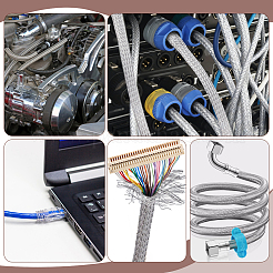 304 Stainless Steel Wire Braided Strap&nbsp;STAS-WH0044-114B