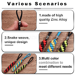 3Pcs 3 Colors Polypropylene Braided Corn Knot Pendant Decorations&nbsp;KEYC-HY0001-27