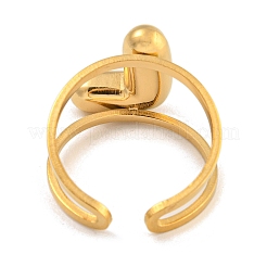 304 Stainless Steel Finger Ring&nbsp;LS-RJEW-L125-02G-12