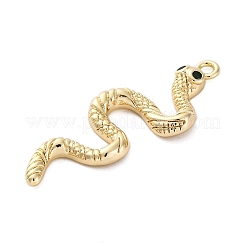 Brass Micro Pave Cubic Zirconia Pendants&nbsp;KK-Q042-01G