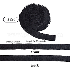 40 Yards Cotton Tassel Lace Ribbon Clothing Accessories&nbsp;DIY-PH0031-34C