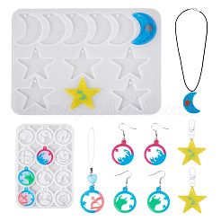 2Pcs 2 Styles DIY Pendant Silicone Molds&nbsp;DIY-TA0014-90