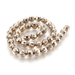 Electroplated Non-magnetic Synthetic Hematite Bead Strand&nbsp;G-E498-02