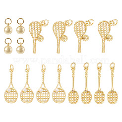 16Pcs 4 Styles Brass Pendants&nbsp;KK-TA0009-03