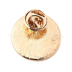 Flat Round with Scales of Justice Enamel Pin&nbsp;JEWB-K035-03KCG