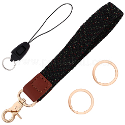 1Pc Nylon Stretch Band Wristlet Keychains&nbsp;KEYC-CL0001-38B