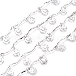 Tarnish Resistant Handmade 304 Stainless Steel Scalloped Bar Link Chains&nbsp;CHS-L024-002P