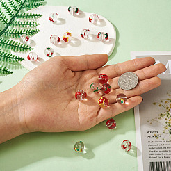 20Pcs 10 Style Transparent Glass Enamel Beads&nbsp;GLAA-KS0001-08