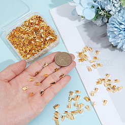 500Pcs Iron Folding Crimp Ends&nbsp;IFIN-CN0001-06G