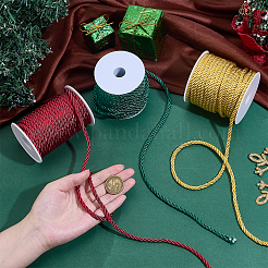 3 Rolls 3 Colors Polyester Braided Cord&nbsp;OCOR-PH0006-31B