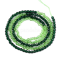 Transparent Gradient Color Glass Beads Strands&nbsp;GLAA-H021-01A-31-01