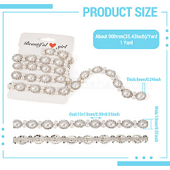 Flower Iron Rhinestone Cup Chains&nbsp;FIND-TAC0007-17D