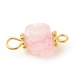Natural Agate Connector Charms&nbsp;PALLOY-JF01587-01