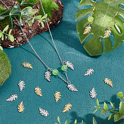 16Pcs 2 Colors 304 Stainless Steel Pendants&nbsp;STAS-UN0039-51