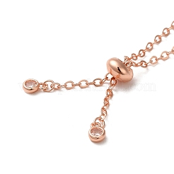 Rack Plating Brass Cable Chain Link Bracelet Making&nbsp;KK-TAC0016-05RG