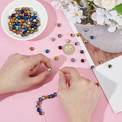 110Pcs 11 Colors Electroplate Glass Beads&nbsp;GLAA-AR0001-75