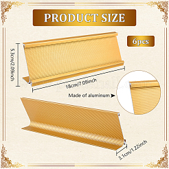 Aluminum Alloy Table Name Plate Holder&nbsp;OFST-WH0004-073A
