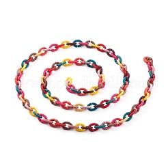 Handmade Rubberized Style Acrylic Cable Chains&nbsp;AJEW-JB00955