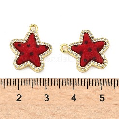 Brass Micro Pave Cubic Zirconia Pendants&nbsp;KK-C158-03B-G