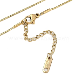 Ion Plating(IP) 304 Stainless Steel Snake Chain Necklaces&nbsp;NJEW-D080-03G
