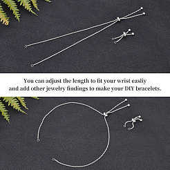 12Pcs 2 Style Adjustable 304 Stainless Steel Bracelet Making&nbsp;MAK-UN0001-22