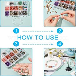 Natural & Synthetic Mixed Gemstone & Glass Chip Beads&nbsp;G-NB0002-07