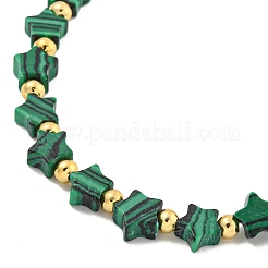 Synthetic Malachite Beaded Necklaces&nbsp;NJEW-P311-04A-G