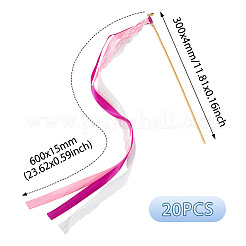 Polyester Ribbon Wands&nbsp;AJEW-TAC0006-31A