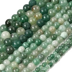 Grade AB Natural Green Aventurine Bead Strands&nbsp;G-G666-01A