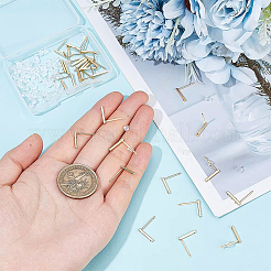 30Pcs Brass Stud Earring Findings&nbsp;KK-BC0009-06