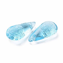 Transparent Handmade Bumpy Lampwork Beads&nbsp;LAMP-T017-13F