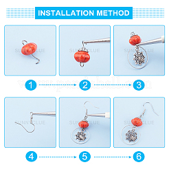 176 Pcs DIY Halloween Themed Earring Making Kits&nbsp;DIY-SC0014-72