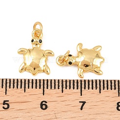 Brass Micro Pave Cubic Zirconia Charms&nbsp;KK-F927-13C-G