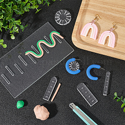 Snowflake & Arch Shape Polymer Clay Earring Charms Guide&nbsp;TOOL-BC0002-33