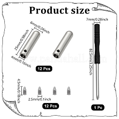 Alloy Drawstring Cord End Cap&nbsp;FIND-NB0006-67P