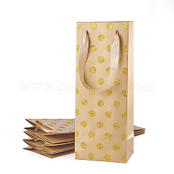 Paper Wave Point Glitter Powder Carry Storage Tote Bags&nbsp;ABAG-TAC0035-15C